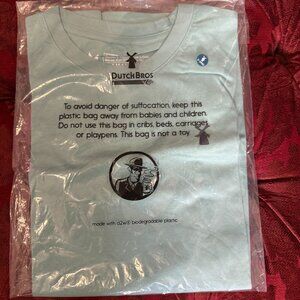 Brand New Blue Dutch Bros Shirt- XS